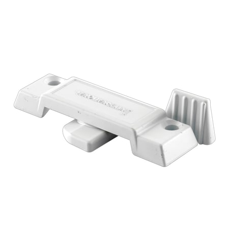 Prime-Line Sliding Window Sash Lock, Diecast, White Finish, 2-1/4 in. Hole Center F 2780